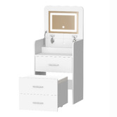 Hoxton Room 2 Piece Cassian LED Dressing Table &amp; Stool Set