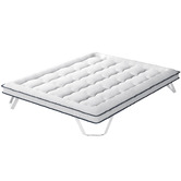 Hoxton Room Plush White Overfilled Mattress Topper