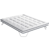 Hoxton Room Plush White Overfilled Mattress Topper