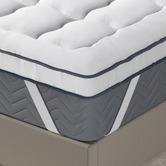 Hoxton Room Plush White Overfilled Mattress Topper
