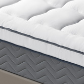 Hoxton Room Plush White Overfilled Mattress Topper