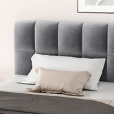 Hoxton Room Grey Ellie May Velvet Gas Lift Storage Bed Frame