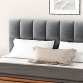 Hoxton Room Grey Ellie May Velvet Gas Lift Storage Bed Frame