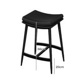 Hoxton Room 66cm Orlean Faux Leather Counter Stools