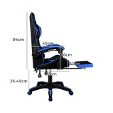 Hoxton Room Zed Faux Leather Gaming Chair with Footrest