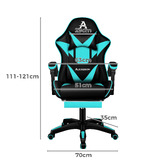 Hoxton Room Zed Faux Leather Gaming Chair with Footrest