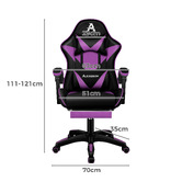 Hoxton Room Zed Faux Leather Gaming Chair with Footrest