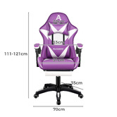 Hoxton Room Zed Faux Leather Gaming Chair with Footrest