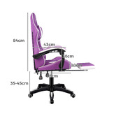 Hoxton Room Zed Faux Leather Gaming Chair with Footrest