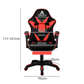 Hoxton Room Zed Faux Leather Gaming Chair with Footrest