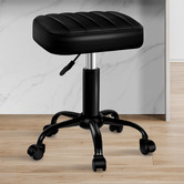 Hoxton Room Raisa Faux Leather Office Stool