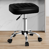 Hoxton Room Raisa Faux Leather Office Stool