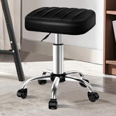 Hoxton Room Raisa Faux Leather Office Stool