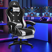 Hoxton Room Kostis Gaming Massage Office Chair with Footrest