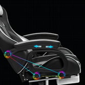Hoxton Room Kostis Gaming Massage Office Chair with Footrest