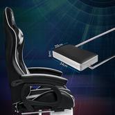 Hoxton Room Kostis Gaming Massage Office Chair with Footrest