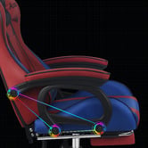 Hoxton Room Kostis Gaming Massage Office Chair with Footrest