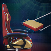 Hoxton Room Kostis Gaming Massage Office Chair with Footrest
