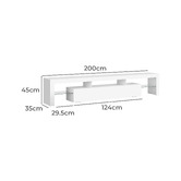 Hoxton Room Grace 2 Drawer Entertainment Unit with LED