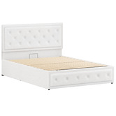 Hoxton Room White Hoyce Boucle Gas Lift Bed
