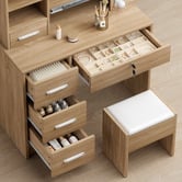 Hoxton Room 2 Piece Ashly Dressing Table &amp; Stool Set