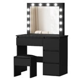 Hoxton Room 2 Piece Vehsa Dressing Table &amp; Stool Set