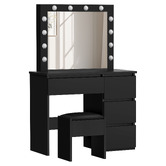 Hoxton Room 2 Piece Vehsa Dressing Table &amp; Stool Set