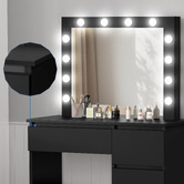 Hoxton Room 2 Piece Vehsa Dressing Table &amp; Stool Set