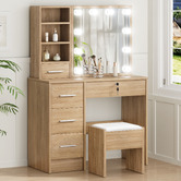 Hoxton Room 2 Piece Ashly Dressing Table &amp; Stool Set