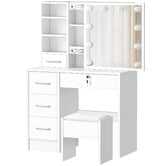 Hoxton Room 2 Piece Ashly Dressing Table &amp; Stool Set