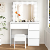 Hoxton Room 2 Piece Vehsa Dressing Table &amp; Stool Set