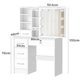 Hoxton Room 2 Piece Ashly Dressing Table &amp; Stool Set