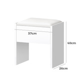 Hoxton Room 2 Piece Ashly Dressing Table &amp; Stool Set