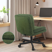Hoxton Room Portham Boucle Office Chair with Castors
