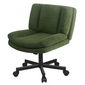 Hoxton Room Portham Boucle Office Chair with Castors