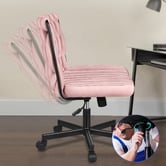 Hoxton Room Eliska Boucle Swivel Home Office Chair