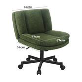 Hoxton Room Portham Boucle Office Chair with Castors