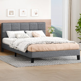 Hoxton Room Grey Cassandra Upholstered Bed