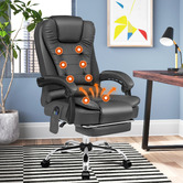 Hoxton Room Galini PU Leather Heated Massage Office Chair
