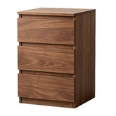 Hoxton Room Regal 3 Drawer Bedside Table
