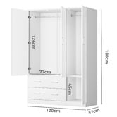 Hoxton Room Denison 3 Door Wardrobe