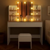 Hoxton Room 2 Piece Taimi Dressing Table &amp; Stool Set