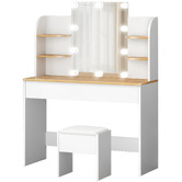 Hoxton Room 2 Piece Taimi Dressing Table &amp; Stool Set