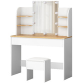 Hoxton Room 2 Piece Taimi Dressing Table &amp; Stool Set