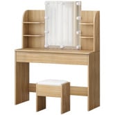 Hoxton Room 2 Piece Taimi Dressing Table &amp; Stool Set