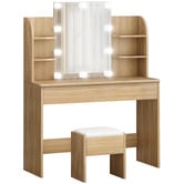 Hoxton Room 2 Piece Taimi Dressing Table &amp; Stool Set