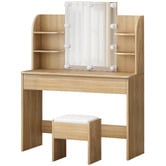 Hoxton Room 2 Piece Taimi Dressing Table &amp; Stool Set