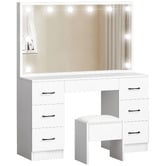 Hoxton Room 2 Piece Asse Dressing Table &amp; Stool Set