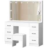 Hoxton Room 2 Piece Asse Dressing Table &amp; Stool Set