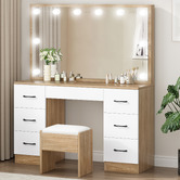 Hoxton Room 2 Piece Asse Dressing Table &amp; Stool Set